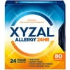 6 Pack - Xyzal 24 Hour Allergy Relief Tablets 80 ea