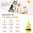 thumbnail image 3 of Interactive Cat Toys for Indoor Cats,Tumbler Toy for Kitten Tracking Balls Treat Dispenser for Bored Cat to Chase and Exercise-Yellow, 3 of 9