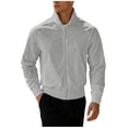thumbnail image 5 of Qingpeng Mens Full Zipper Stand Collar Track Jacket Lightweight Raglan Sleeve Athletic Tops Ribbed Cuffs Casual Sports Jacket, 5 of 5