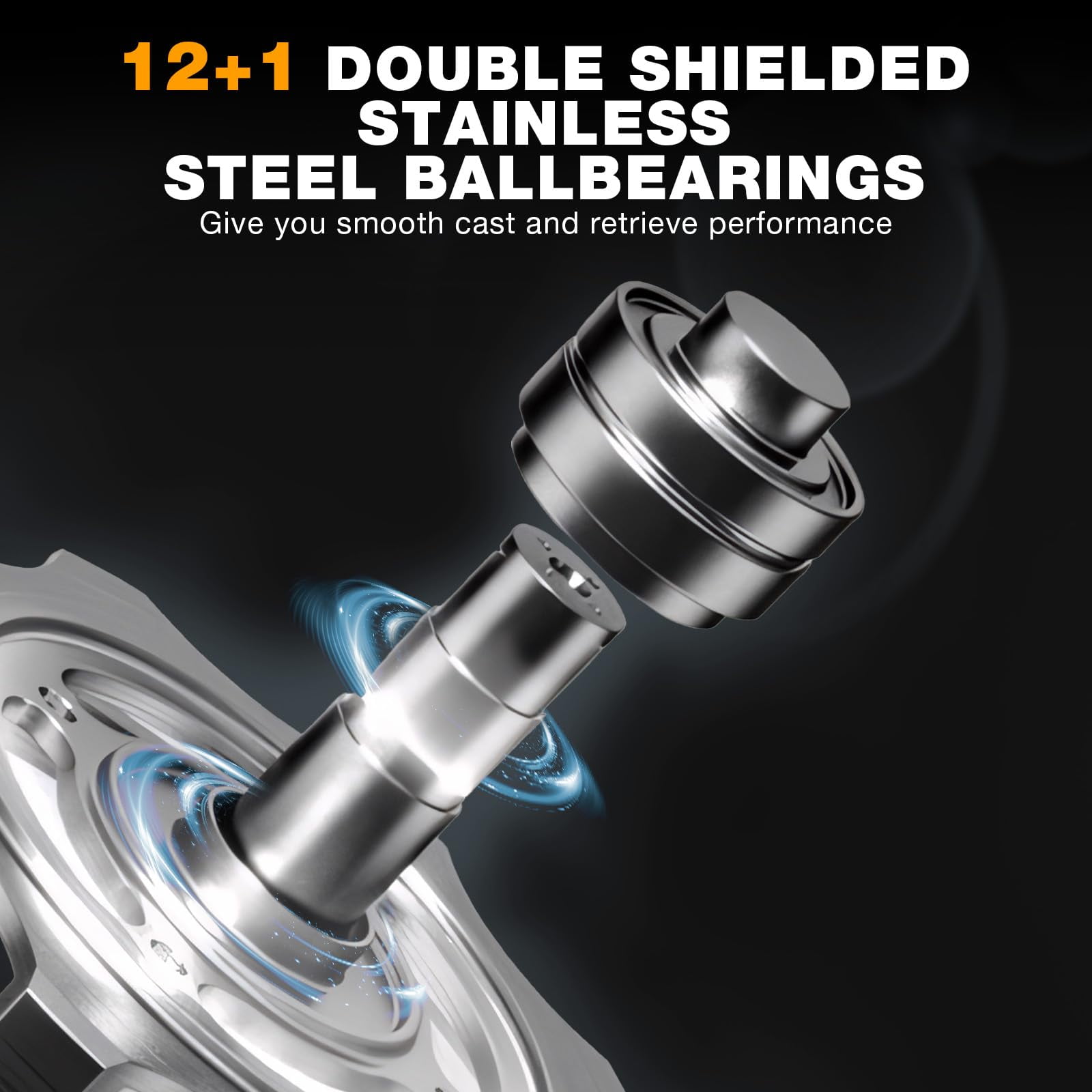 Ghosthorn Spinning Reel Freshwater Fishing Reels Spinning Saltwater Spinning Reel 12+1 Stainless Steel Ball Bearings 5.5:1 Gear Ratio Fishing Reel Up to 30.9LBs Max Drag