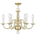 thumbnail image 1 of Livex Lighting Pennington 5006-02 Lustre Moderne à 6 Lumières B10 Candélabre, 1 of 4