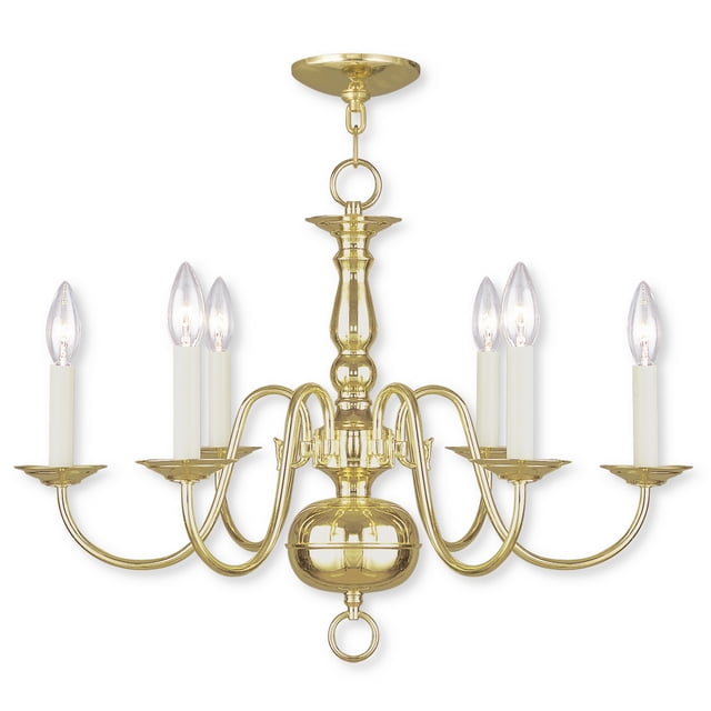 Livex Lighting Pennington 5006-02 6-Light Modern Chandelier B10 Candelabra