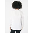 thumbnail image 3 of Roaman's Women's Plus Size Lace-Trim Blouse, 3 of 5