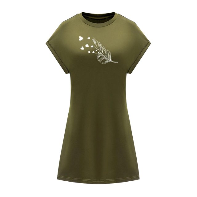 Vestido de verano para mujer, ajuste regular, transpirable, vestido tipo jersey para viaje y trabajo S