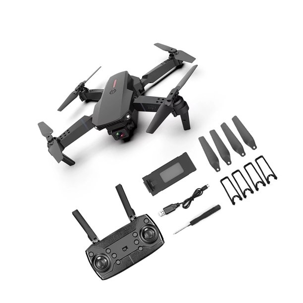 Tholdsy Mini abejón LED con cámara 4K HD RC plegables Preservación de altura RC Accesorios para aéreos No.6