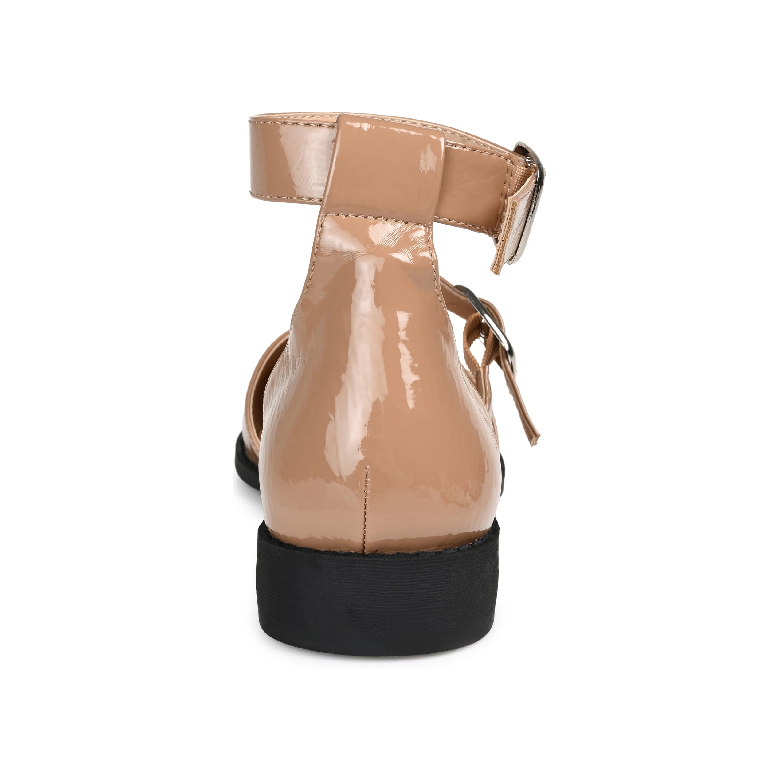 Journee Womens Constance Buckle Round Toe Mary Jane Flats, Widths Available