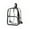 Black, variant on Clear Backpack Heavy Duty - PVC Transparent Backpack Large Clear Book Bag for College Work
