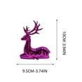 thumbnail image 4 of Twfbrm 2 Pcs Christmas Reindeer Figurines, Christmas Decorations Resin Sitting & Standing Deer Statues, Winter Holiday Decorative Elk Sculpture Xmas Tabletop Ornaments for Cabinet Fireplace Mantle, 4 of 7