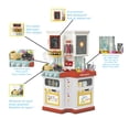 thumbnail image 2 of Fisher Price Large Kitchen with Light, Sound and Water with 52 Accessories, Multicolor, 2 of 7