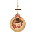 thumbnail image 2 of RV Nueve colgantes decorativos de Navidad Lista de Navidad Ancianos Muñeco de nieve Elk Hollow Test 10 * 8.5cm Rojo Verde, 2 of 4