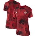 thumbnail image 1 of Maillot Réplique Domicile 2023 de l'Équipe Nationale Canadienne Nike Red pour Femmes, 1 of 3