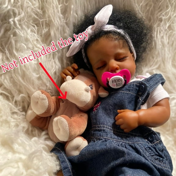 iCradle Lifelike Reborn Sleeping Dolls Girl 19 inch 48 cm Realistic Newborn Baby Dolls Cuddly Soft Cloth Body Girl Boy Toddler Dolls Gift Set