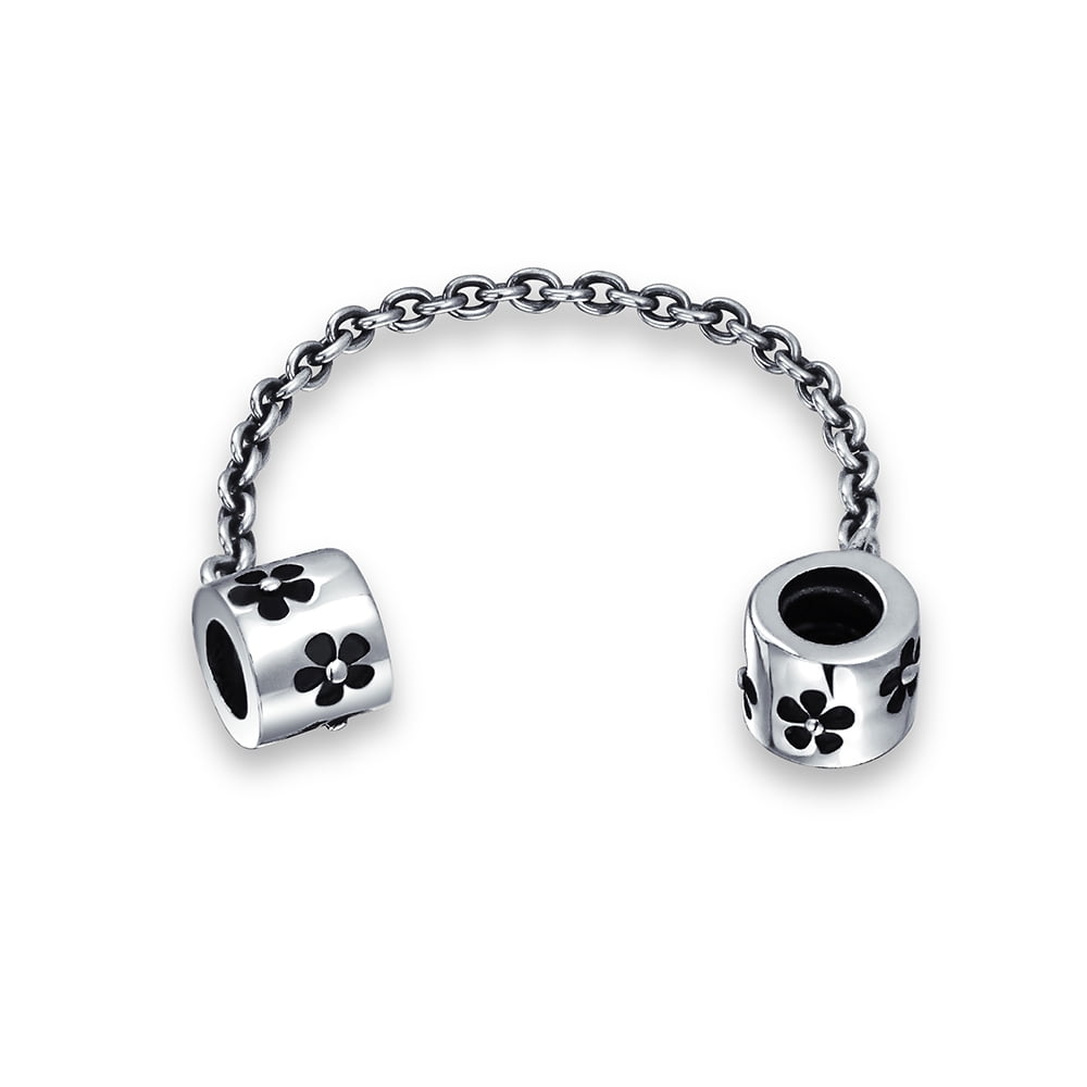 18K Golden Sterling Silver .925 Safety Chain Screw Core Stopper Bead Fits European Brand Charms 18K Golden Sterling Silver .925 Safety Chain Screw Core Stopper Bead Fits European Brand Charms