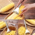 thumbnail image 6 of 3Pcs Magic Corn Peeler Set Corn Cob Stripper Tool Corn Slicer Cob Remover Tool Premium Stainless Steel Corn Thresher with Ergonomic Handle Corn Cutter From the Cob Kitchen Gadget, 6 of 7