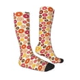 thumbnail image 3 of Fotbe Donut print Women's Men's Novelty Crew Socks Cotton Socks Knee High Socks for Walking,Running,Nurses,Pregnancy, 3 of 9