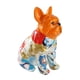 thumbnail image 3 of Estatua de bulldog francés, figura decorativa de resina, centro de mesa moderno de escritorio Cabeza naranja, 3 of 9