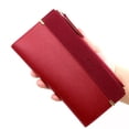thumbnail image 6 of Business Money Bag Clutch Zipper Cellphone Bag Coin Purse Card Holder Long Wallet RED, 6 of 8