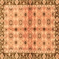 thumbnail image 1 of Ahgly Company Indoor Square Abstract Orange Modern Area Rugs, 4' Square, 1 of 4