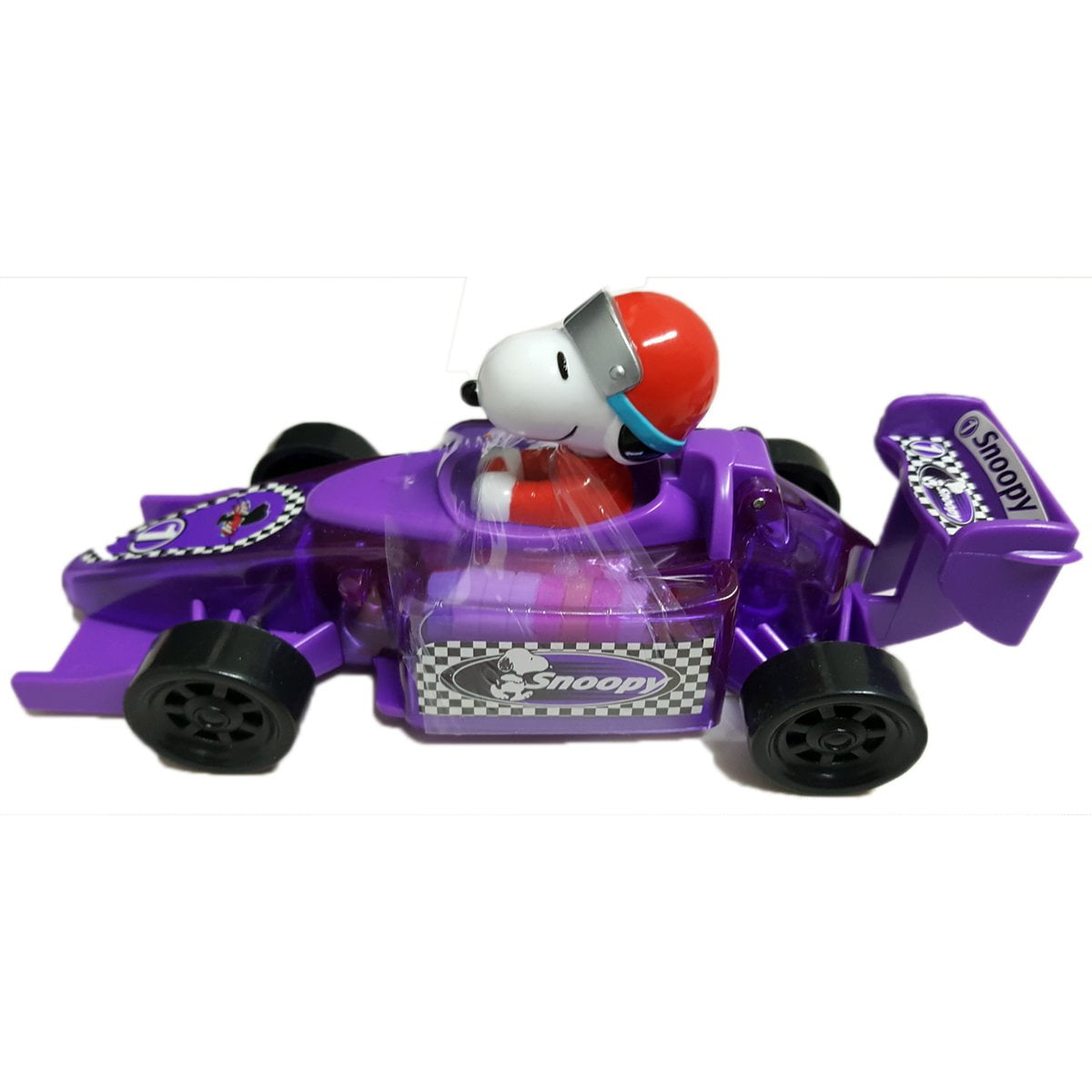 Peanuts Race Car Driver Snoopy 1 Toy Race Car Purple, CandyFilled