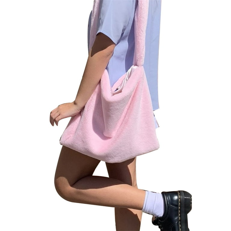 Fuzzy lamb online tote bag