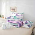 thumbnail image 4 of Erosebridal Purple Mermaid Tail Bedding Full Size, Fish Scale Bed in a Bag Full size, Dreamy Princess Decor, Reversible 7pcs, 4 of 5