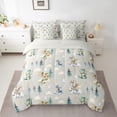 thumbnail image 3 of Feelyou Magic Dragon Teens Twin Bedding Sets 7-Piece, Kawaii Dino Animal Grey Bedding Comforter Set, Cartoon Cloud Stars Reversible Sheet Sets, Ultra Soft Bedroom Decor, 3 of 9