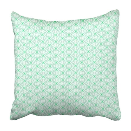 Modern Lace Damask USART Diamond Graphic Pattern Geometric Modern Wave Vintage Damask Lace Rhombus Pillowcase 18x18 inch ()