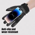 thumbnail image 4 of Uklsqma Motorcycle Riding Gloves | Unisex Full Finger Touchscreen Gloves | Non-Slip Breathable Shock-Absorbing Protective Pads | Adjustable Strap for Road Racing Motocross Cycling Hiking Outdoor Use, 4 of 6