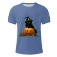thumbnail image 5 of Shorts Courts pour Hommes Shorts Courts pour Hommes Blouses/T-Shirt à Manches Courtes à Col Rond Imprimé d'Halloween pour Hommes, 5 of 5