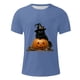 thumbnail image 4 of Blusas y camisas de manga corta y cuello redondo para hombre. Blusas/camisetas de manga corta con cuello redondo y estampado de Halloween para hombre. Blusa para hombre., 4 of 5