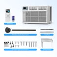 thumbnail image 6 of Ekojuce 14,000 BTU Window Air Conditioner With WIFI, Cools Up To 700 Sq Ft, 4 Cooling Modes, Remote Control, White, 6 of 9
