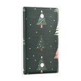 thumbnail image 2 of Yayeee Blank Wall Plate Cover 1-Gang 4.5"x2.7" Home Unused Decorative Outlet, Green Christmas Trees, 2 of 7