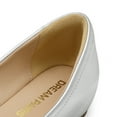 thumbnail image 5 of DREAM PAIRS Women's Low Wedge Dressy Flats, Comfortable Square Toe Rhinestone Wedding Shoes, 5 of 8
