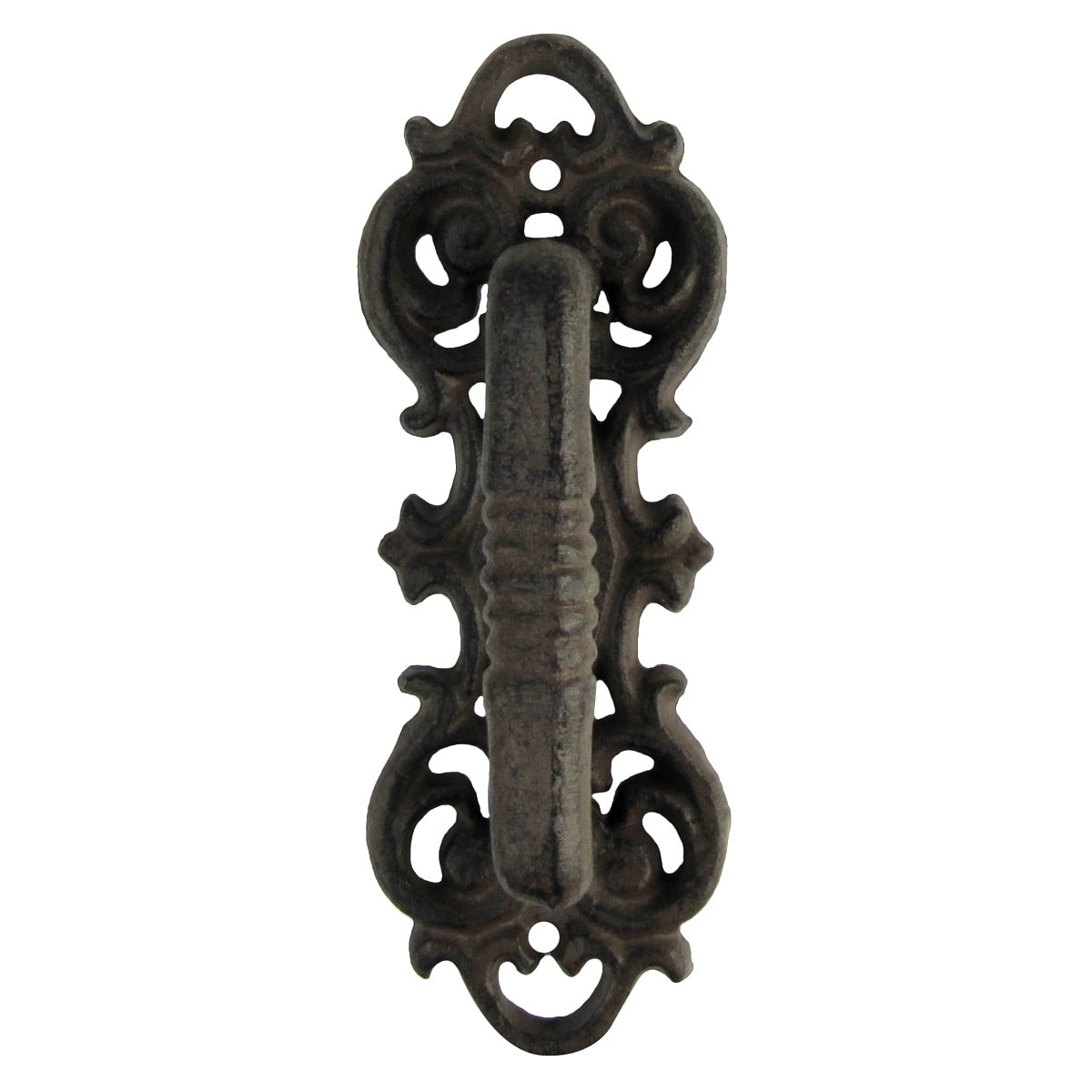 Cast Iron Rustic Gate Pull Barn Door Handle Primitive Style Garden Shed Hardware 