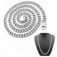 thumbnail image 6 of 5/7/9/MM Gold Silver Punk Gothic Cool Heavy Link Cuban Chain Stainless Steel Necklace Metal Collar 60CM WIDTH 7MM, 6 of 8