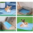 thumbnail image 2 of Alfombrilla de enfriamiento para perros duradera, mejora de tela Oxford de 0,4 mm de espesor + tapete de enfriamiento automático para mascotas de PVC (XL 70 * 100 cm) - Rosa, 2 of 5