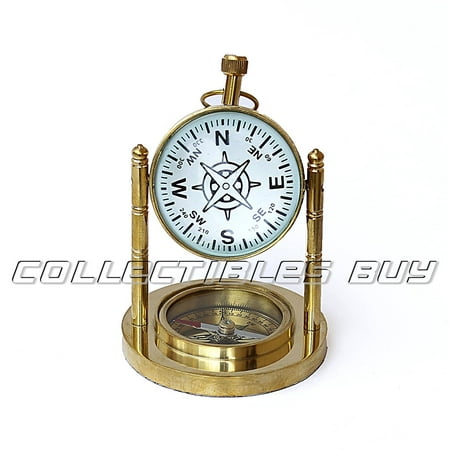 Nautical Compass With Marine Antique Desk Clock Vintage Collection Nautical Compass With Marine Antique Desk Clock Vintage Collection study table clock and compass Vintage Ornament - Nautical Compass With Marine Antique Desk Clock Vintage Collection