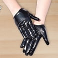 thumbnail image 4 of Fashionable Short Gloves With Glossy Design Hand Gloves Punk Handwear For Women Night Club Punk Accessories, 4 of 8