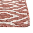 thumbnail image 4 of Jill Zarin Outdoor Collection Area Rug - Turks and Caicos (2' x 6' 1" Runner Rust Red/Ivory), 4 of 8