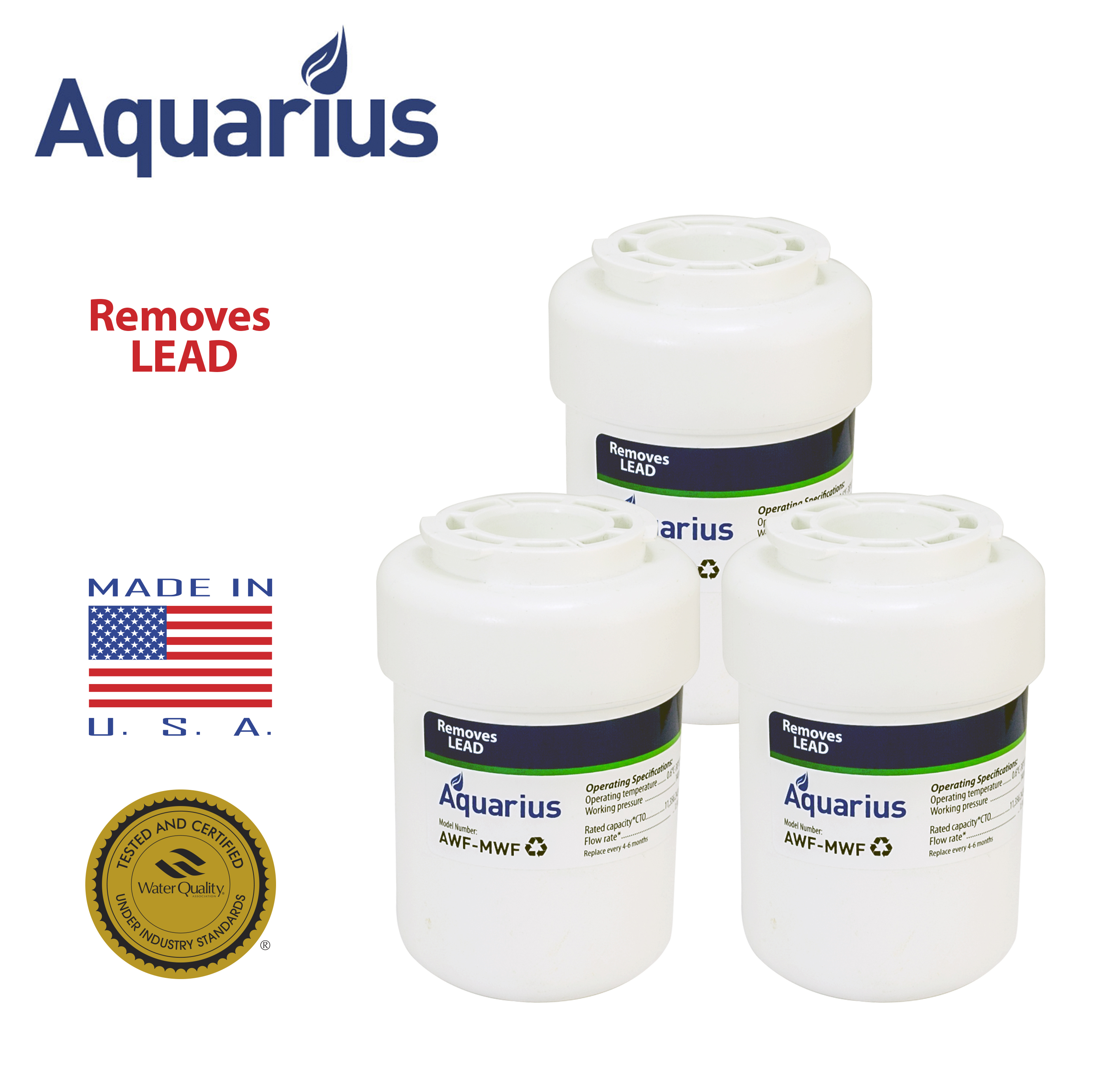 AWFMWF GE Replacement Water Filter 3 pack