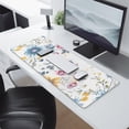thumbnail image 2 of Long Mouse Pads for Desk,Pioneer Flower Floral Print Pattern Desk Mats on Top Of Desks, Desk Mouse Pad Extra Large with 3mm Non-Slip Base and Stitched Edge for Gaming,Office,Work,Home 31.5"x11.8", 2 of 6