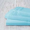 thumbnail image 2 of Elegant Comfort 1500 Series Microfiber Deep Pocket Bedroom Sheet Set, King Aqua Blue, 2 of 5