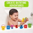 thumbnail image 3 of Sesame Street Bath Play Set (5 Finger Puppets, 2 Bath Squirters & Stacking Rinse Cups), 3 of 6