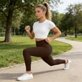 thumbnail image 7 of Certgust Hot Sales Under $20 High Waisted Workout Leggings for Women High Waisted Leggings for Women Tummy Control Soft Opaque Printed Yoga Pants Full Length Capri Workout, 7 of 7
