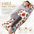 thumbnail image 3 of Yiaed Body Pillow Cover, Ultra Soft Microfiber Pillowcases, Breathable Long Pillow Case, Envelope Closure-Hot Dog Pizza (20x54 inch)（Pillow core not included）, 3 of 5