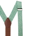 thumbnail image 2 of Jacob Alexander Men's Floral Cotton Suspenders - Dusty Sage, 2 of 6