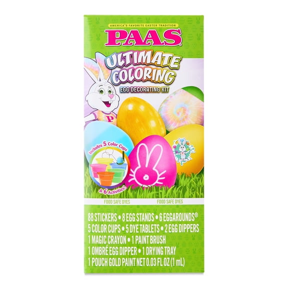 PAAS® Ultimate Coloring Easter Egg Decorating and Dye Kit, 1 Each