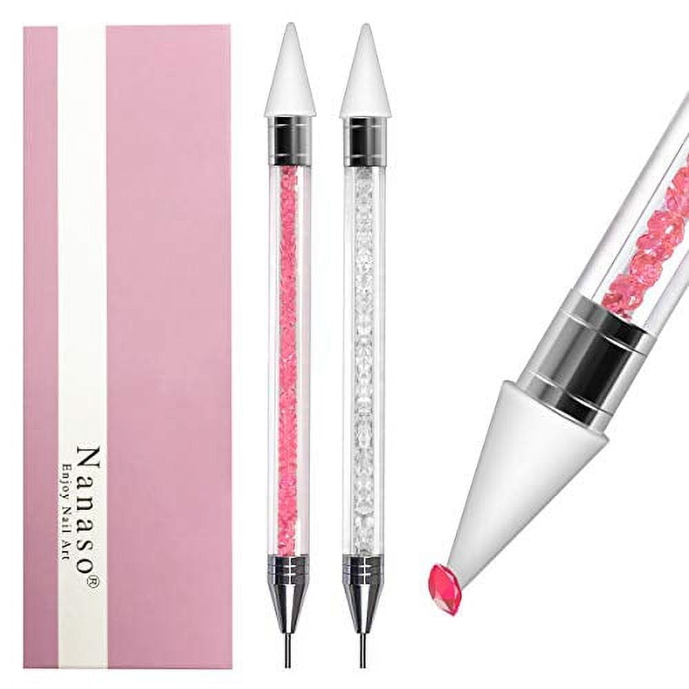  Minejin Nail Art Picker Resin Pencil Rhinestones Dotting Pick  up Tool Wax Pen 10Pcs : Beauty & Personal Care