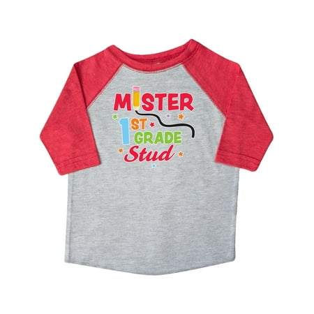 

Inktastic School Mister 1st Grade Stud Gift Toddler Boy Girl T-Shirt