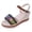 Black, variant on Rokment Womens Ethnic Platform Wedges Dress Sandals Bohemian Summer Vintage Colorful Linen Sole Chunky High Heeled Dressy Sandals for Woman Beach Vacation Black Size6
